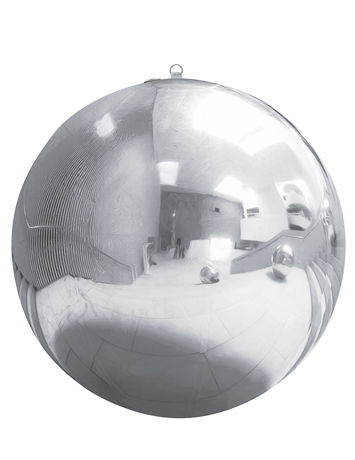 Bola de espejos inflable plateada 120 cm