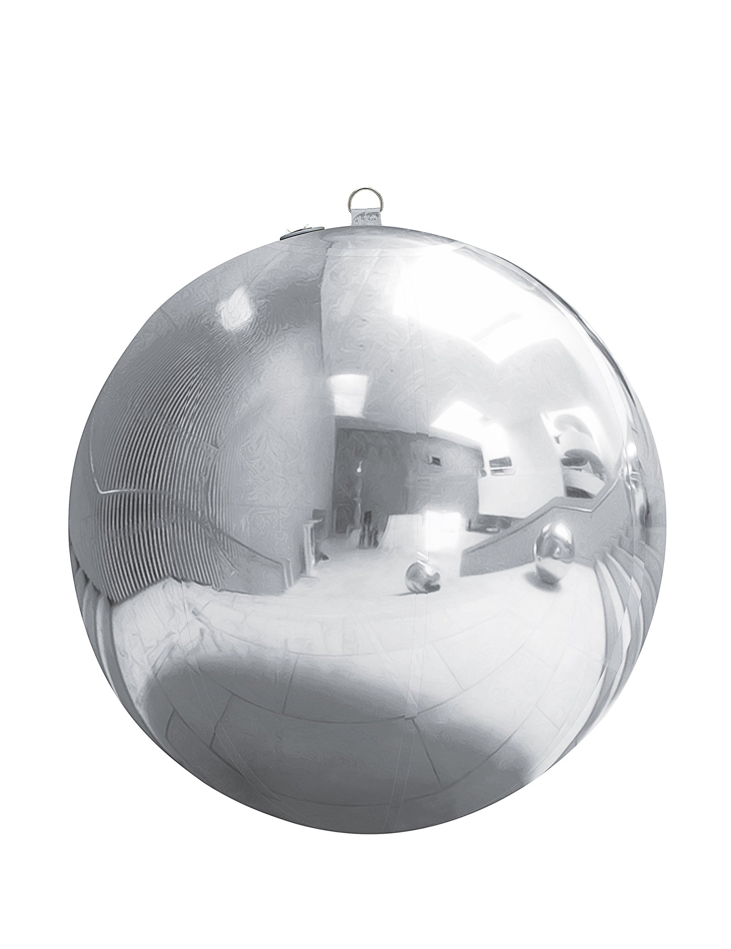 Bola de espejo inflable plateada 90 cm