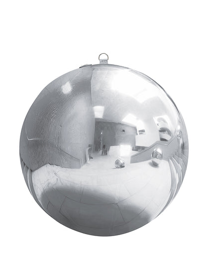 Bola de espejo inflable plateada 90 cm