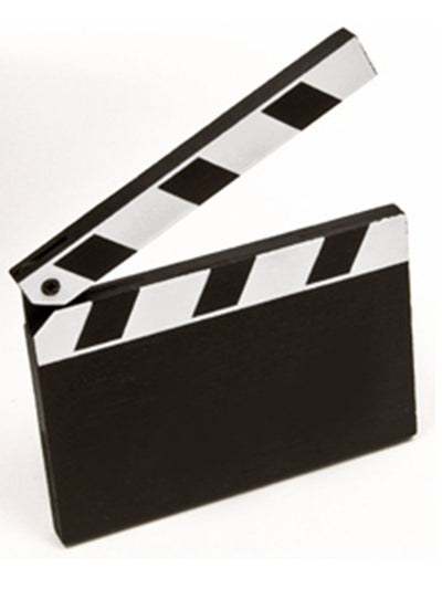 Marque-place clap de cinéma Hollywood pour fête noir et blanc