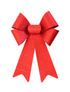 Nœud de fête pour décoration rouge brillant