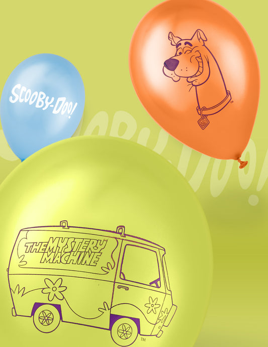 10 latexovÃ½ch balÃ³nov Scooby-Dooâ„¢ s rozmermi 25 x 32 cm