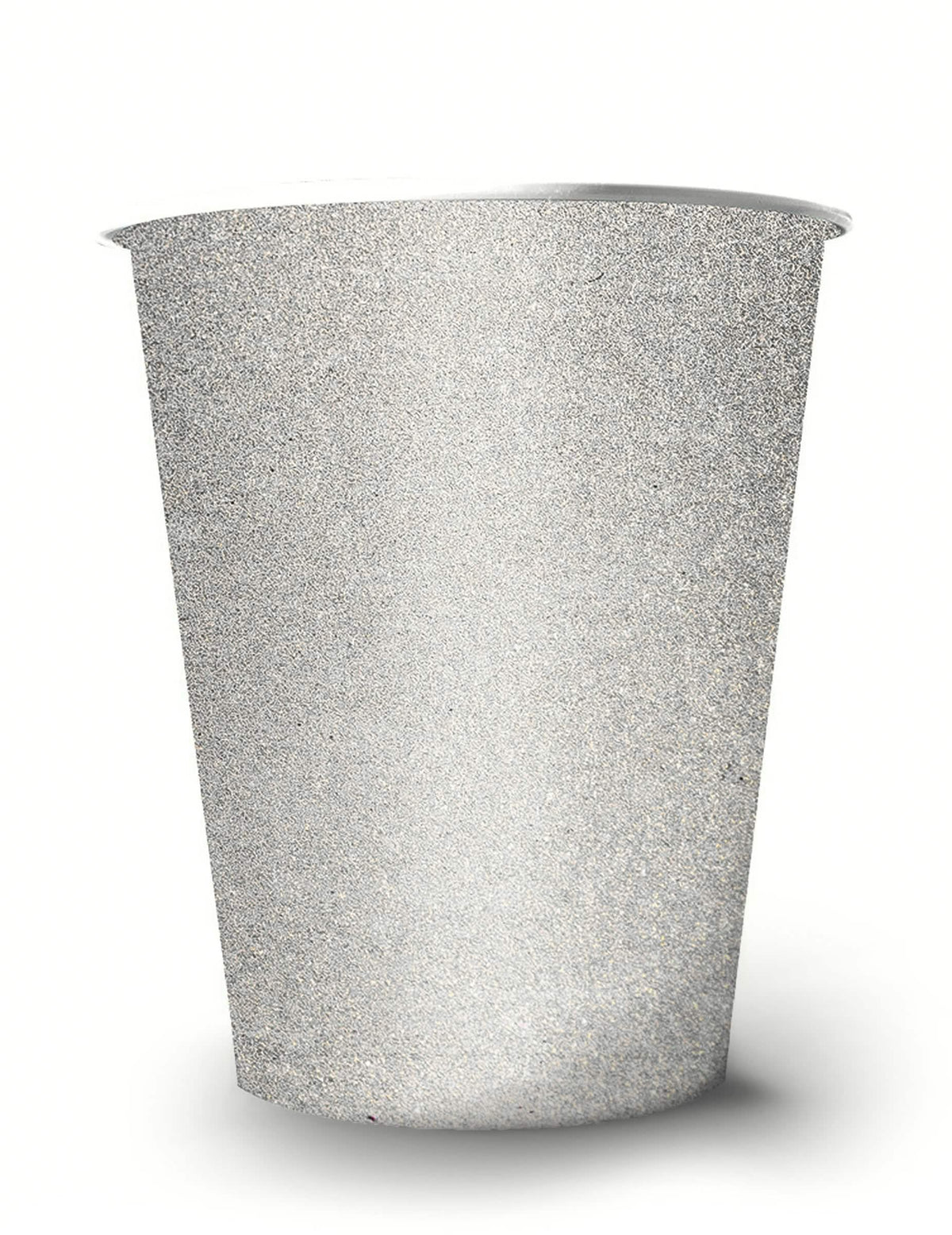 Gobelets américains scintillants pour fête argent en carton recyclable