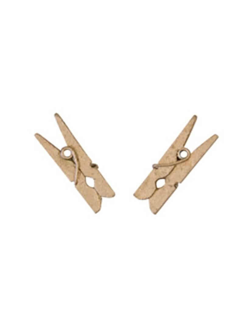 Mini pinzas de ropa de madera para decoración oro rosa
