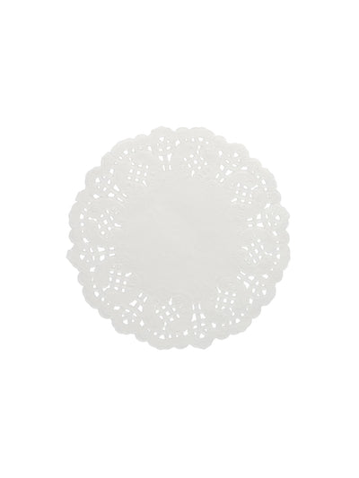 Petits napperons en papier dentelle blanc
