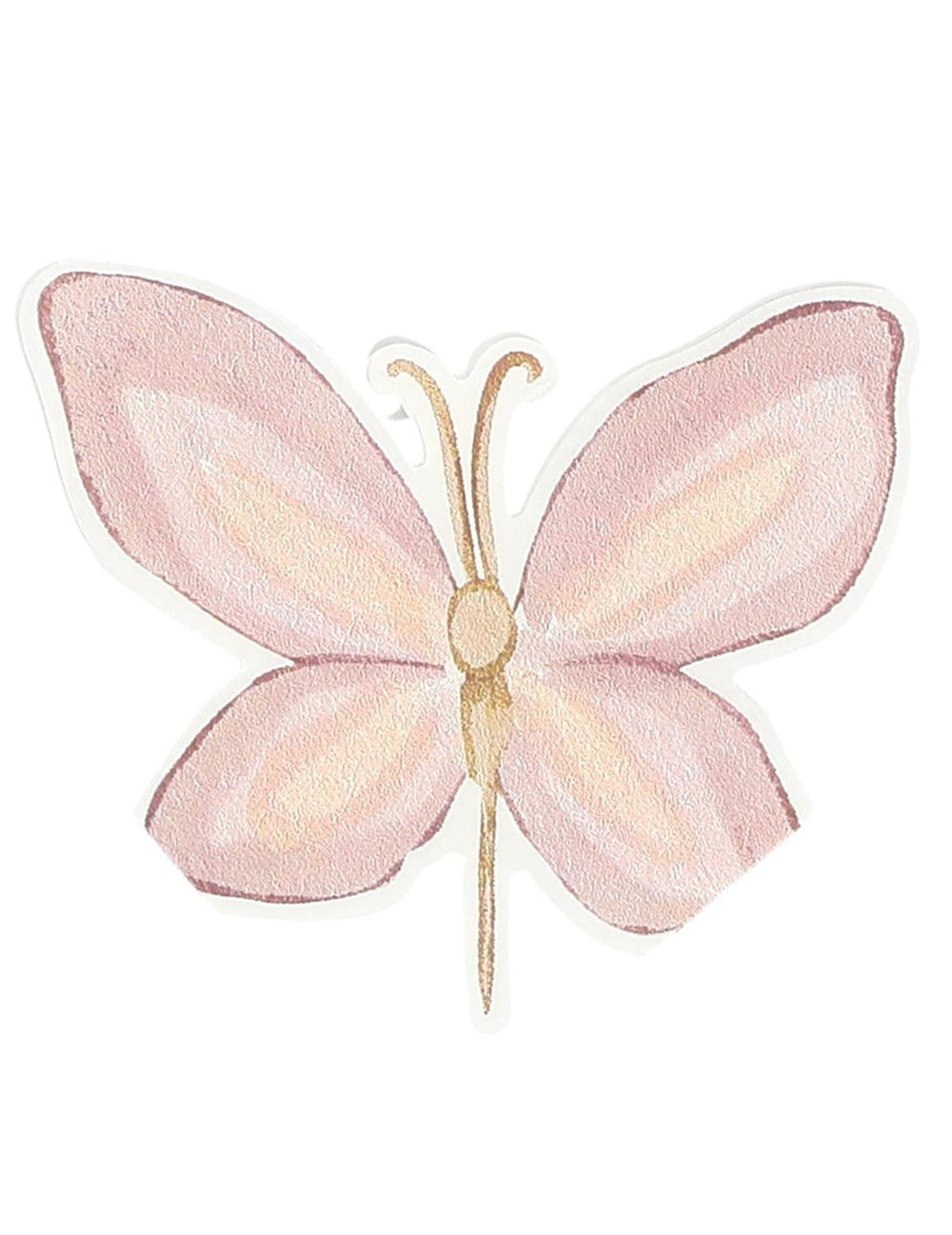 Serviettes en papier fée pour fête rose pastel et lilas avec motif papillon