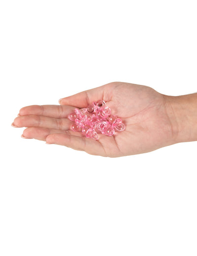 10 chupetes de plexiglás rosa de 2,5 cm para decoración