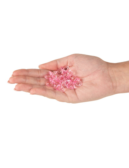 10 chupetes de plexiglás rosa de 2,5 cm para decoración