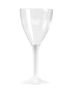 Verres à vin en plastique pour fête blanc