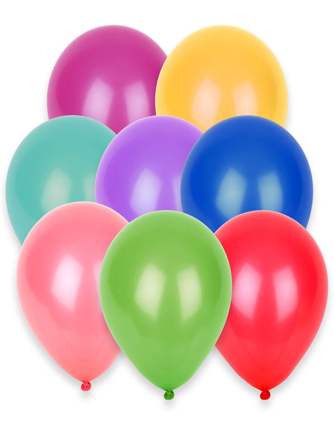 globos multicolores para fiesta lote de 100 en colores vivos