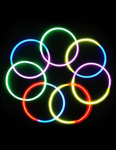 100 pulseras fluorescentes
