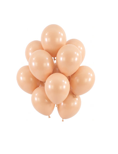 100 mini globos de látex melocotón 13 cm decoración fiesta pastel