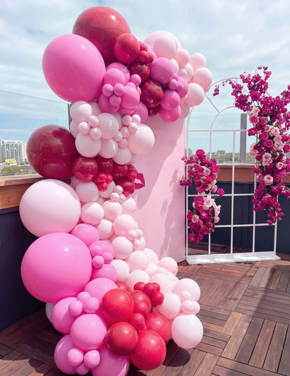 100 mini globos de látex rosas de 13 cm para arco y decoración