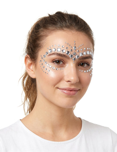 100 Perlas para rostro plateadas