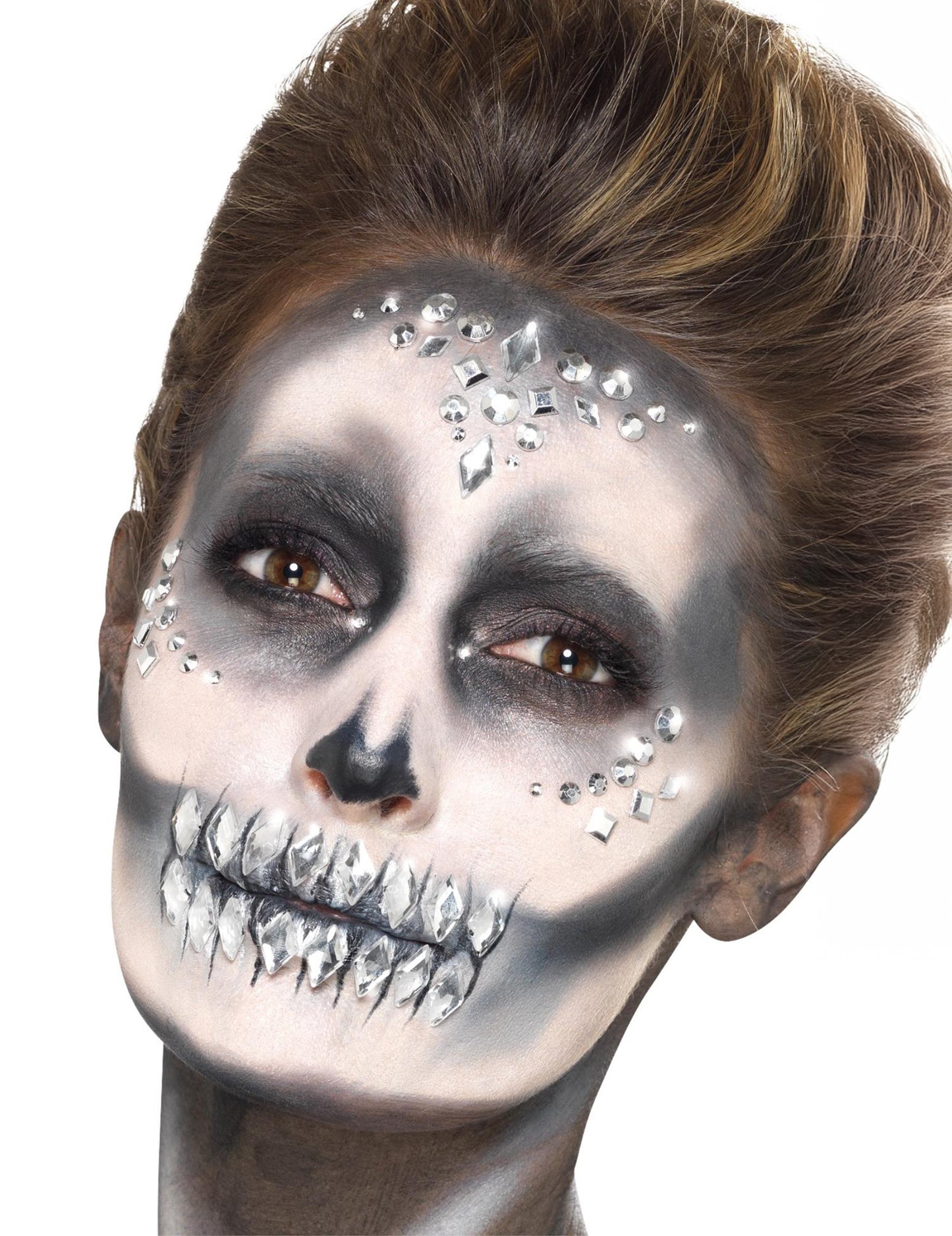 100 Perlas para rostro plateadas