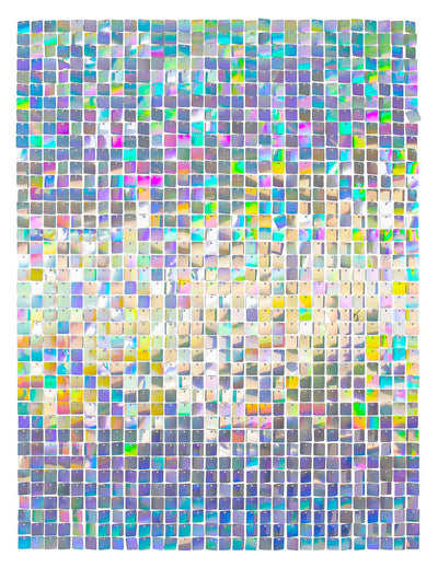 12 Paneles de telón de fondo iridiscentes 30 x 30 cm