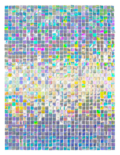 12 paneles de fondo irisado 30 x 30 cm