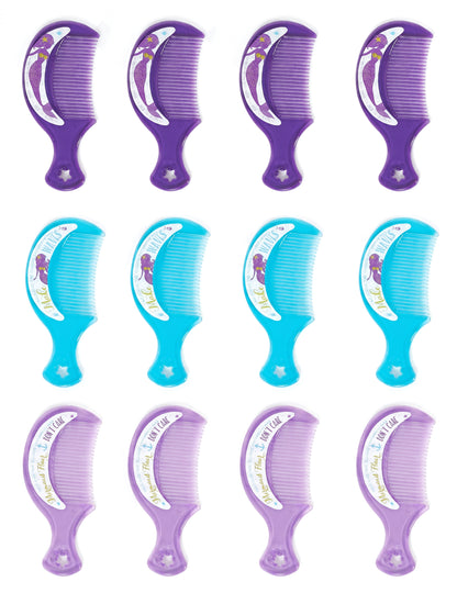 12 pequeños regalos peines coloridos sueños de sirena