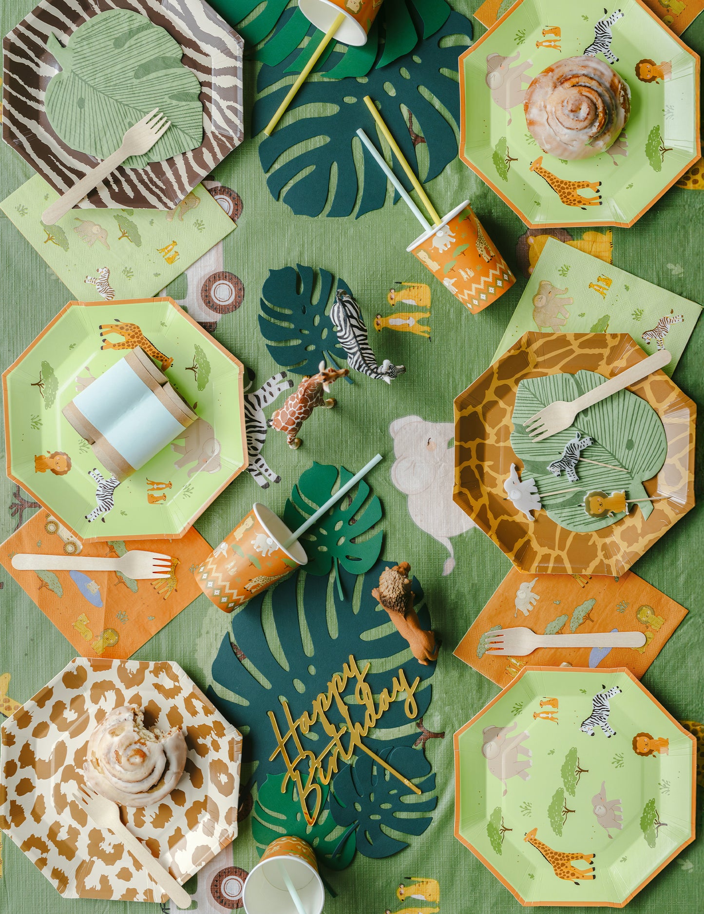 12 servilletas de papel con hoja de monstera verdes 29,1 x 36 cm