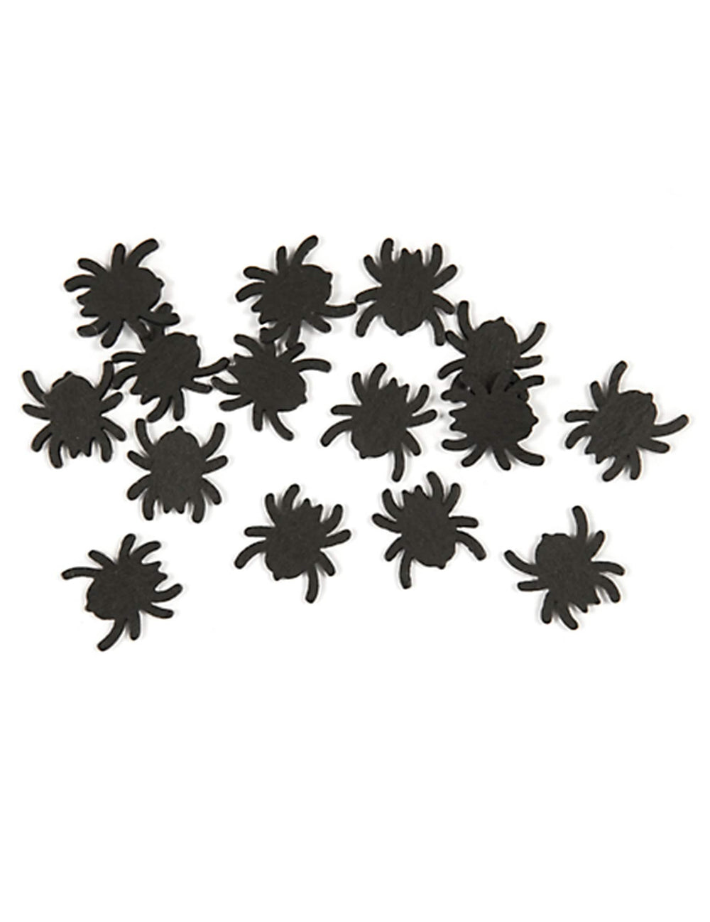 confetis de mesa arañas halloween negros