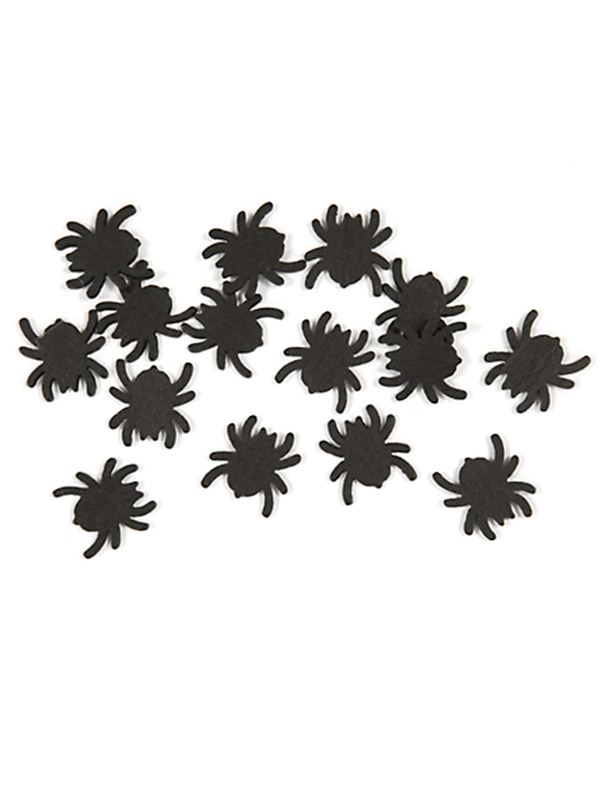 confetis de mesa arañas halloween negros