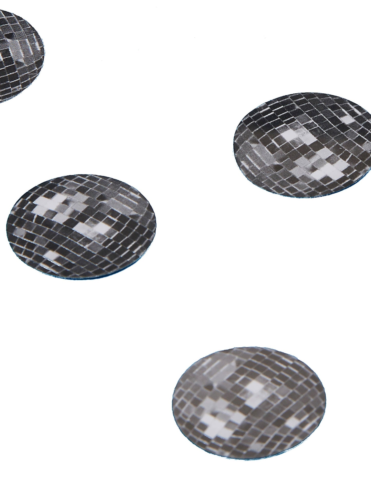 150 confettis de table boule disco pour fête argentés