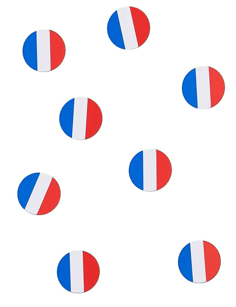 confetis de mesa drapeau francia para aficionados azul blanco rojo