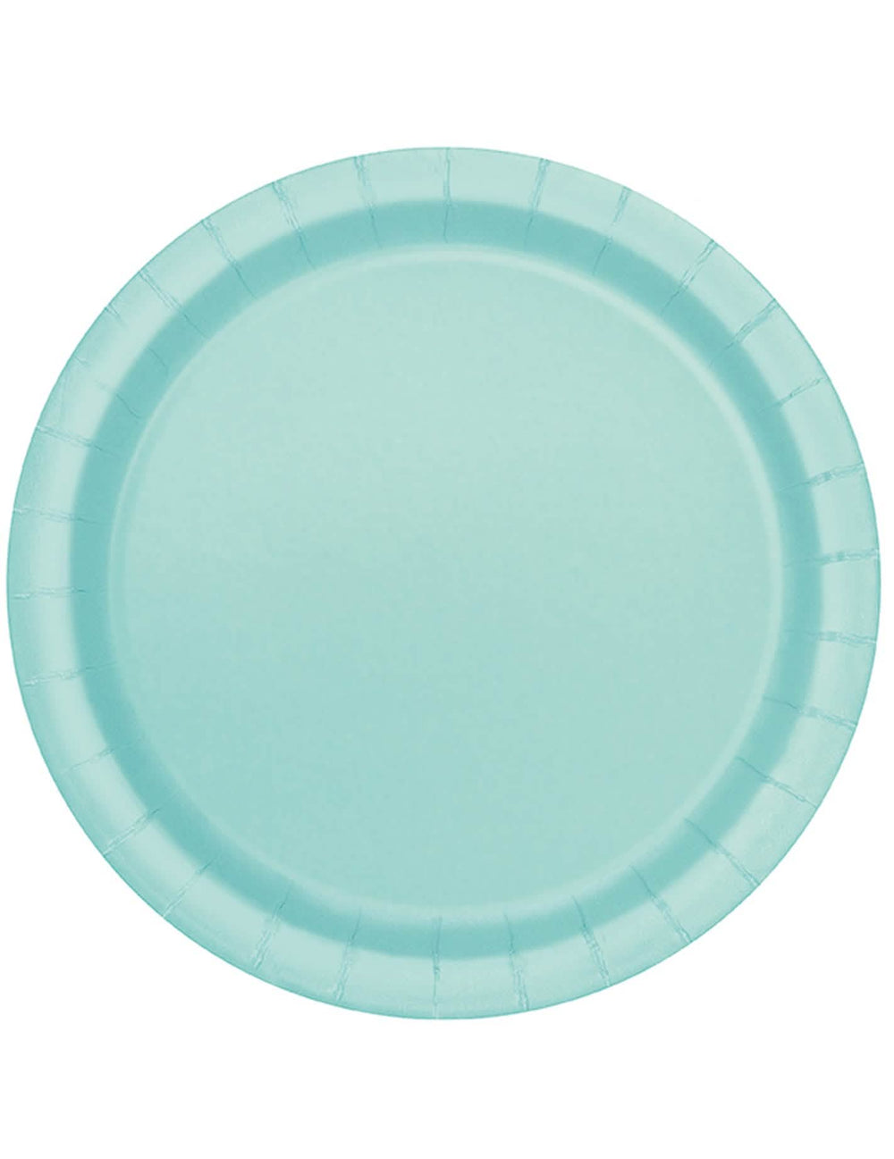 Assiettes en carton pour fête menthe