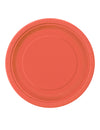Assiettes en carton corail