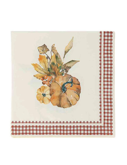 16 Servilletas de papel calabazas Cottage Living 33 x 33 cm