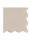 16 Servilletas de papel de cuadros vichy Cottage Living 33 x 33 cm