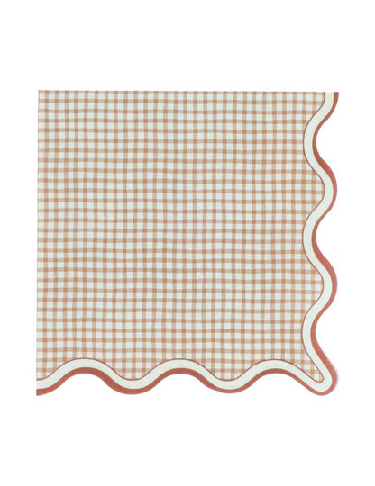 16 Servilletas de papel de cuadros vichy Cottage Living 33 x 33 cm