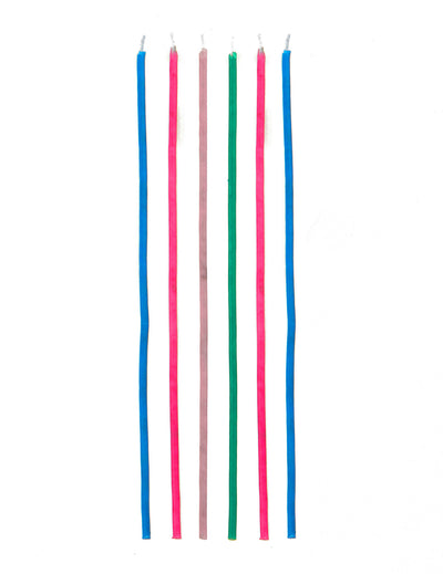 Bougies étincelantes longues pour gâteau colorées