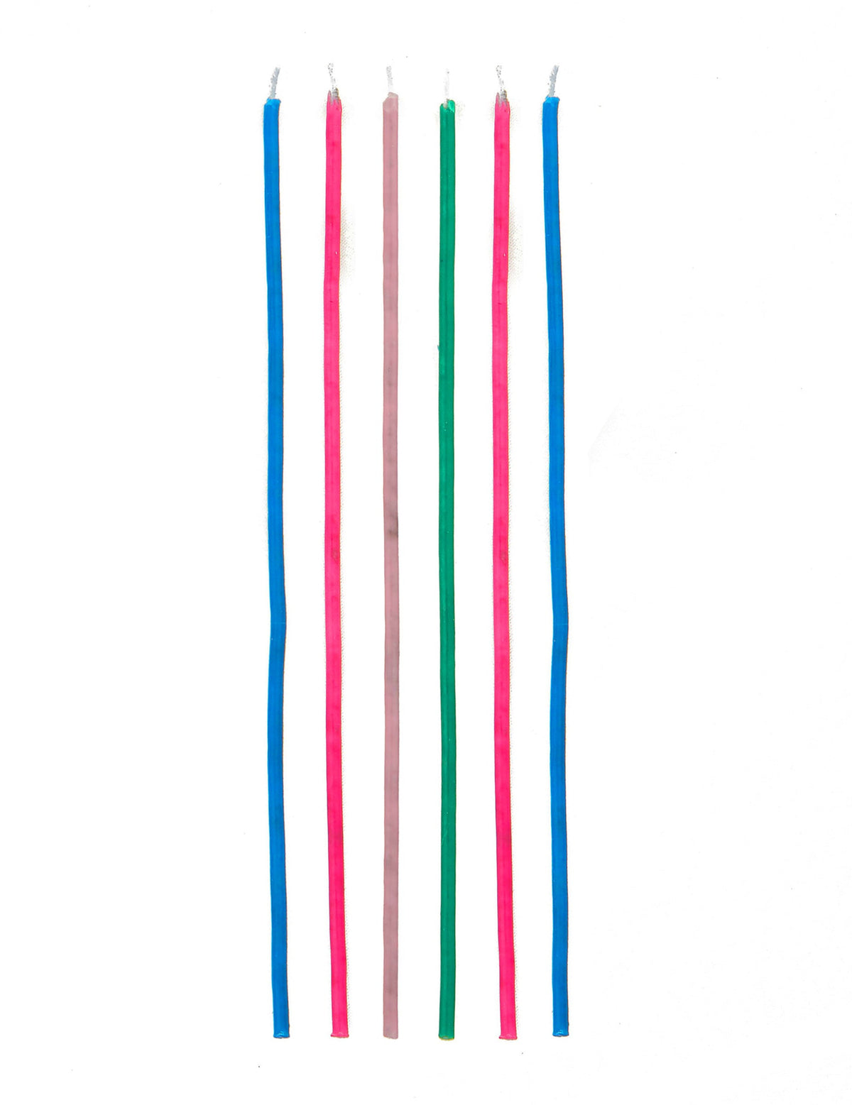 Bougies étincelantes longues pour gâteau colorées