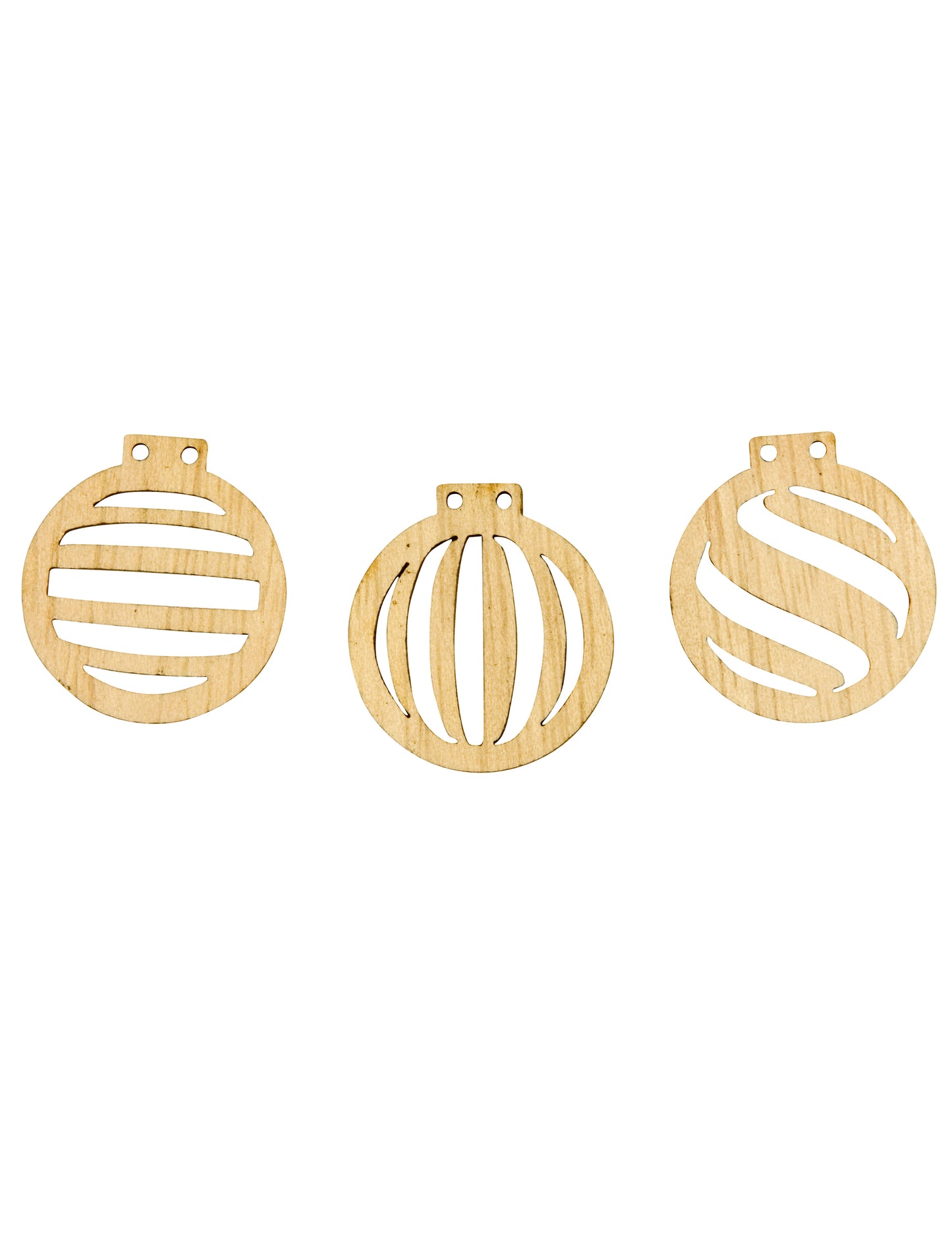 Confettis boules de Noël pour décoration de table en bois ajouré