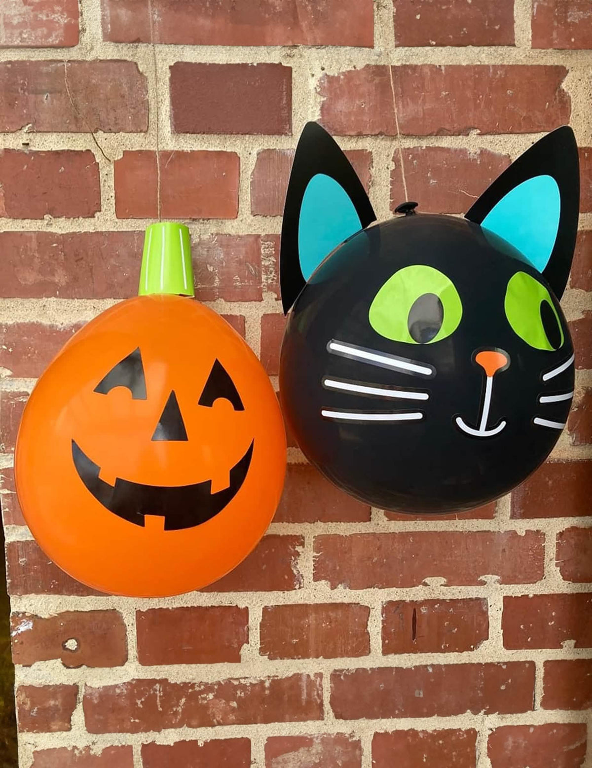 Mise en situación de los globos de látex DIY halloween Friends
