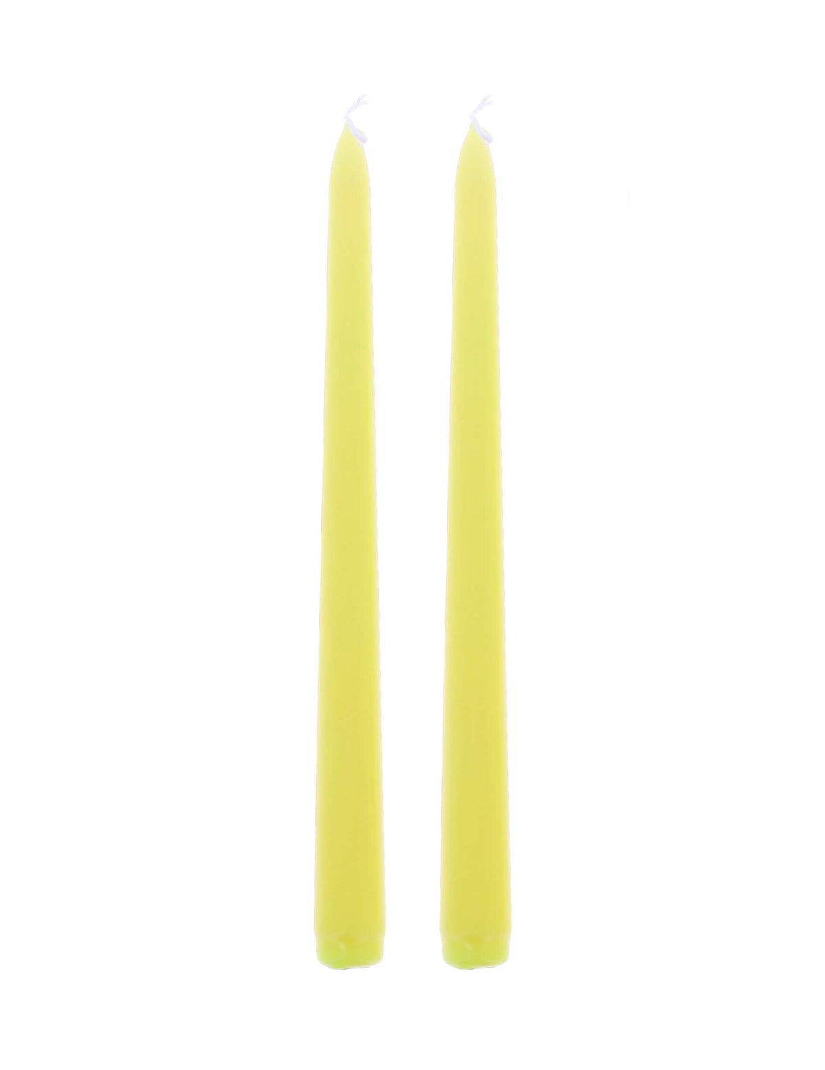2 Velas largas amarillas 25 cm