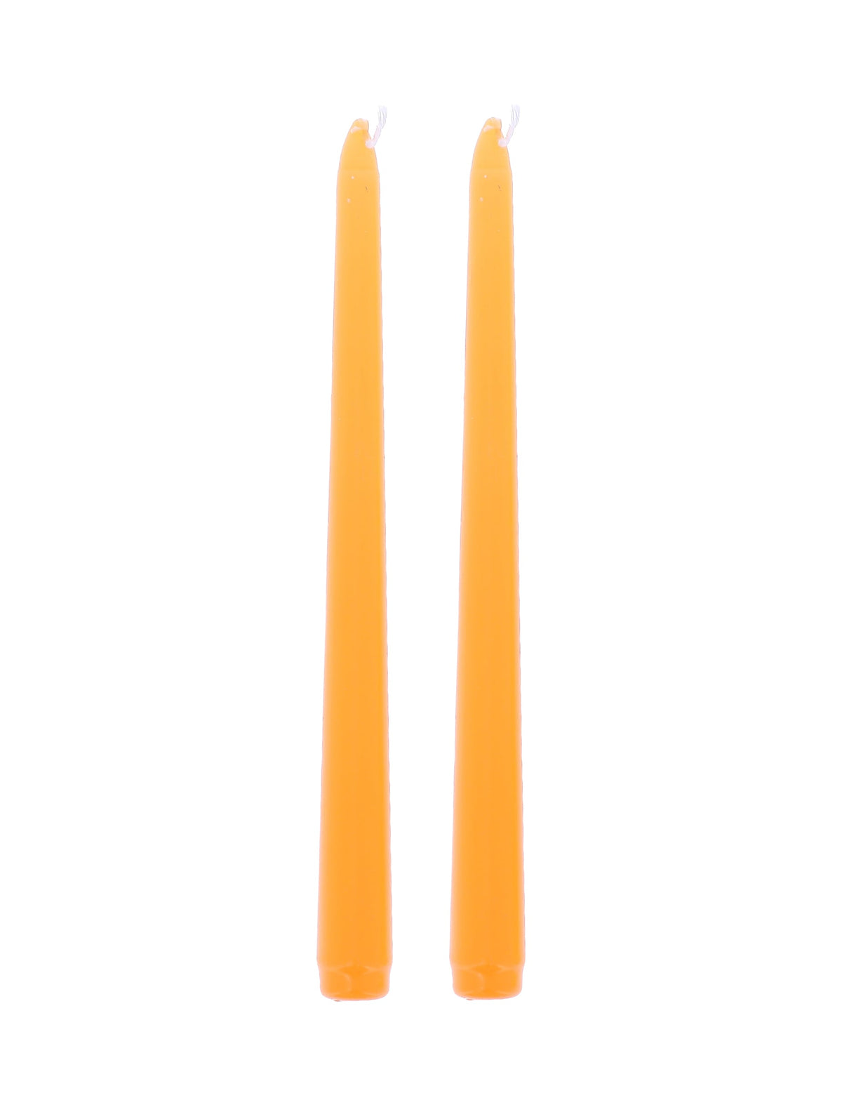 2 Velas candelabro naranjas 25 cm