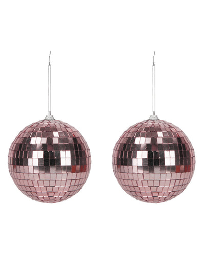 bolas de discoteca de oro rosa de 10 cm