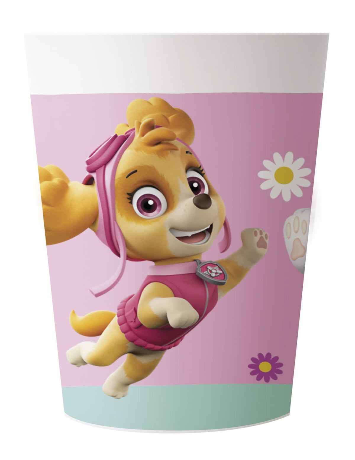 Vaso de plástico reutilizable Pat'Patrouille para niño rosa