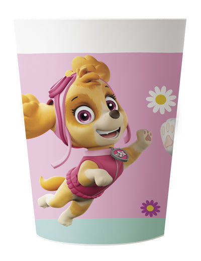 Gobelet en plastique réutilisable Pat'Patrouille pour enfant rose