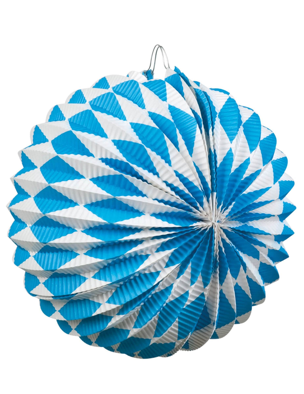 Lamparita de bola fiesta de la cerveza azul y blanco a los diamantes