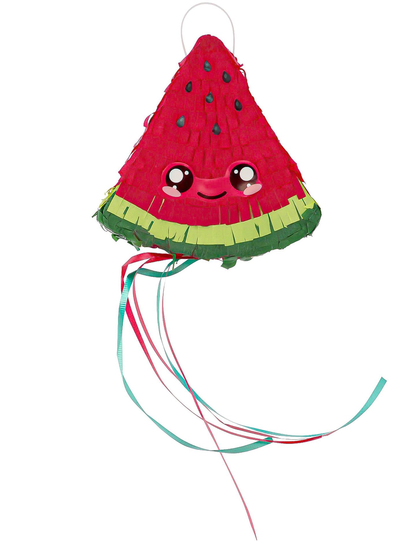 2 Mini piñatas Kawaï Party sandía y aguacate 15 cm