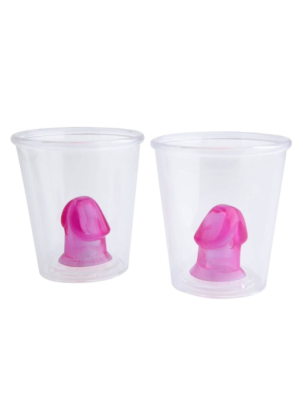 Vasos de chupito zizi para adulto transparentes y rosas
