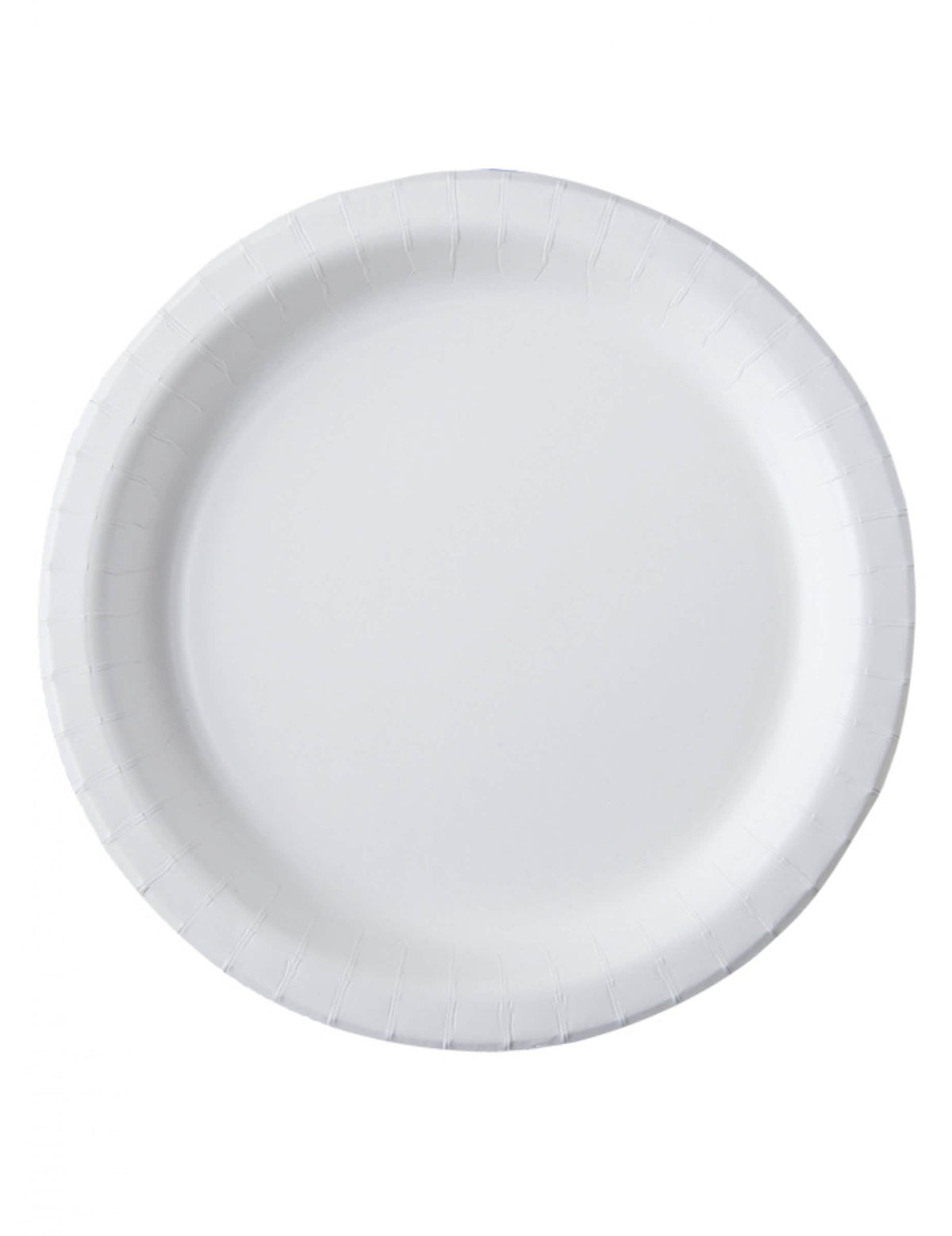 Assiettes en carton compostables pour fête blanc