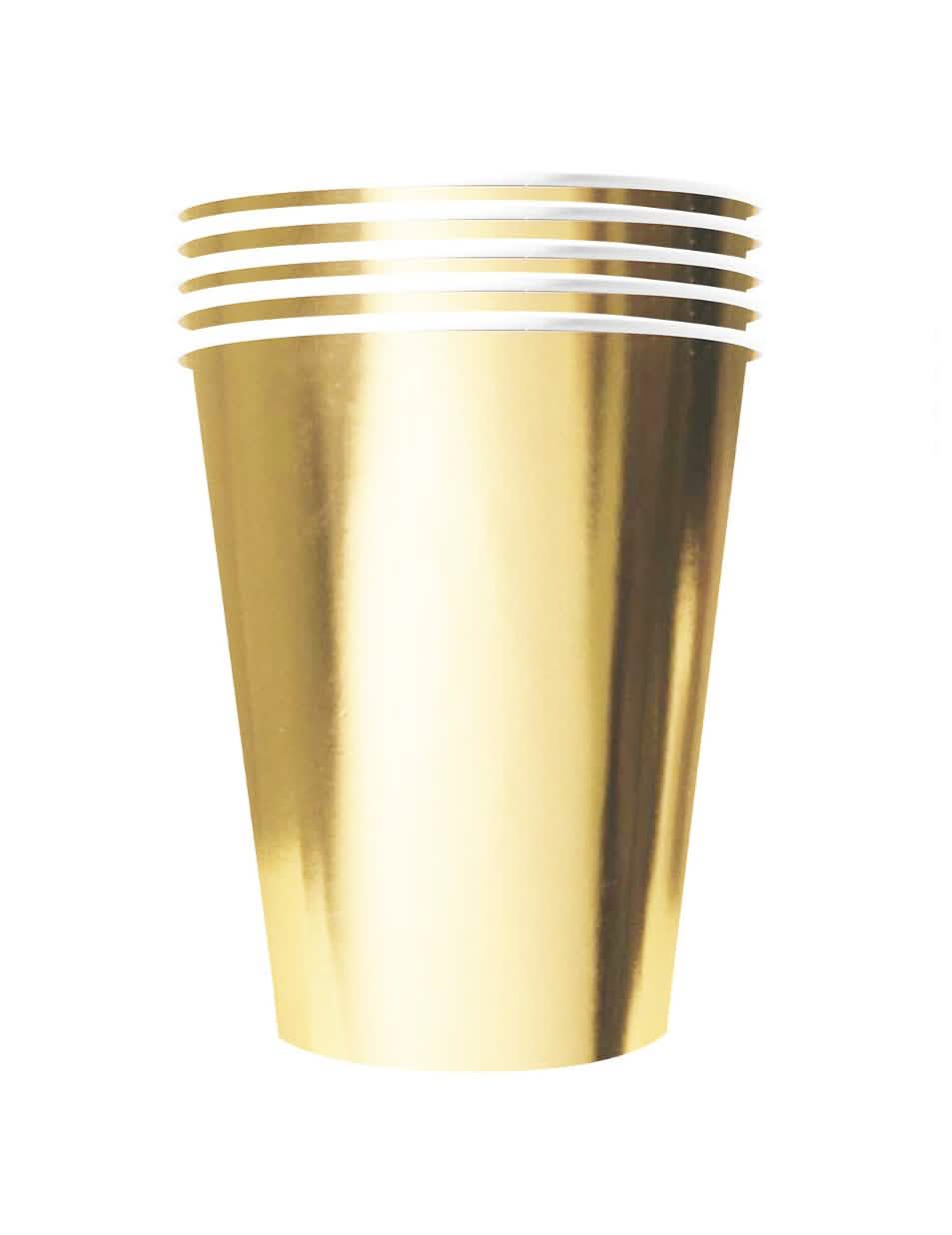 Gobelets américains carton recyclable pour fête or