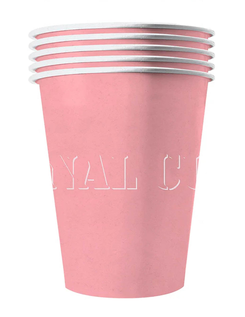 Gobelets américains rose pastel en carton recyclable