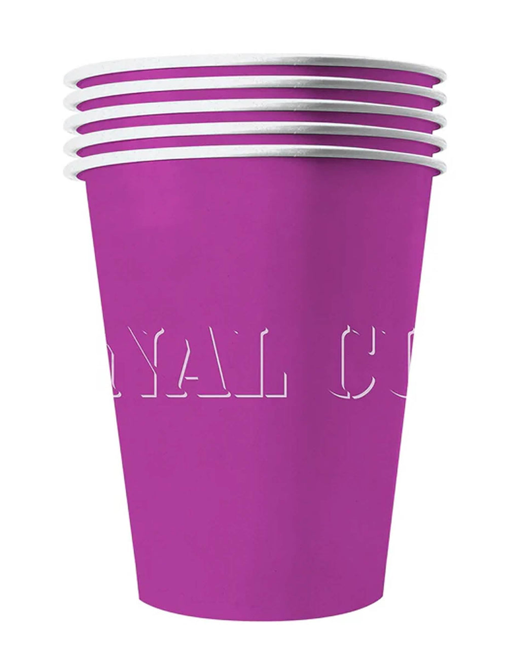 Vasos americanos de cartón reciclable morados