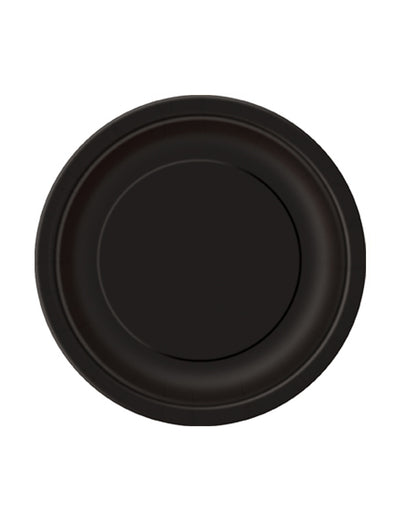 Assiettes en carton noires