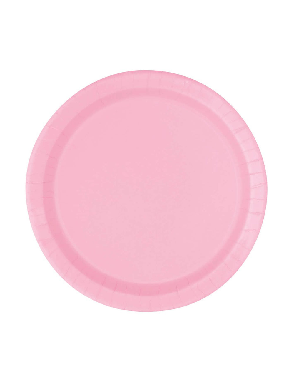 Platos pequeños de cartón rosa claro